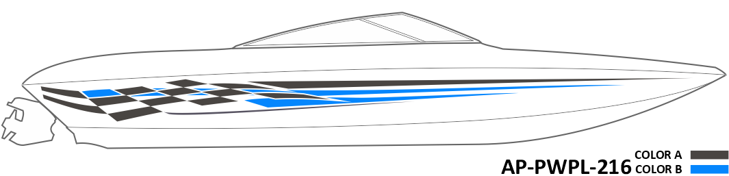 AP-PWPL-216 - Powerplay Series 2 Color Vinyl Boat Graphics Kit