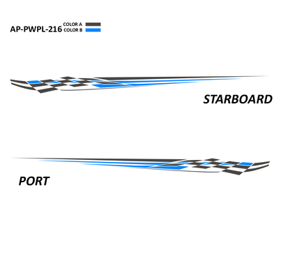 AP-PWPL-216 - Powerplay Series 2 Color Vinyl Boat Graphics Kit
