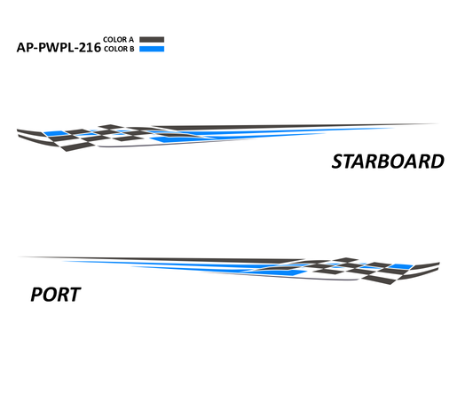 AP-PWPL-216 - Powerplay Series 2 Color Vinyl Boat Graphics Kit