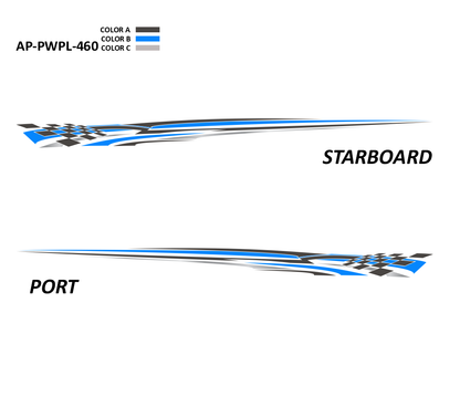 AP-PWPL-460 - Powerplay Series 3 Color Vinyl Boat Graphics Kit