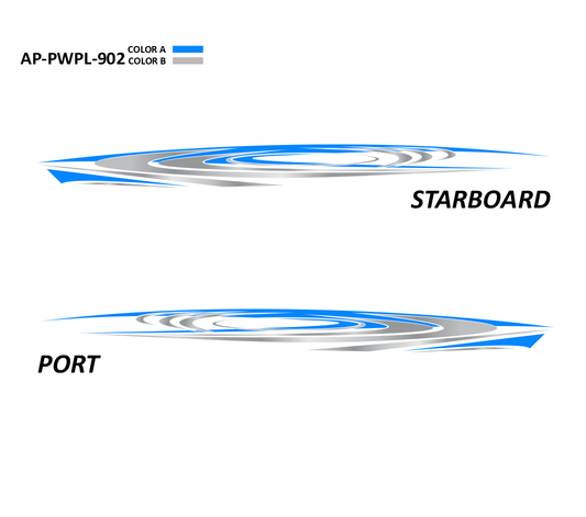 AP-PWPL-902 - Powerplay Series 2 Color Vinyl Boat Graphics Kit