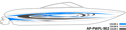 AP-PWPL-902 - Powerplay Series 3 Color Vinyl Boat Graphics Kit