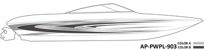 AP-PWPL-903 - Powerplay Series 2 Color Vinyl Boat Graphics Kit