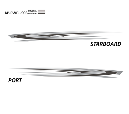 AP-PWPL-903 - Powerplay Series 2 Color Vinyl Boat Graphics Kit