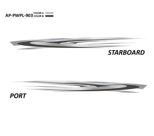 AP-PWPL-903 - Powerplay Series 2 Color Vinyl Boat Graphics Kit