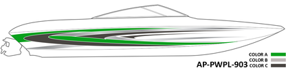 AP-PWPL-903 - Powerplay Series 3 Color Vinyl Boat Graphics Kit