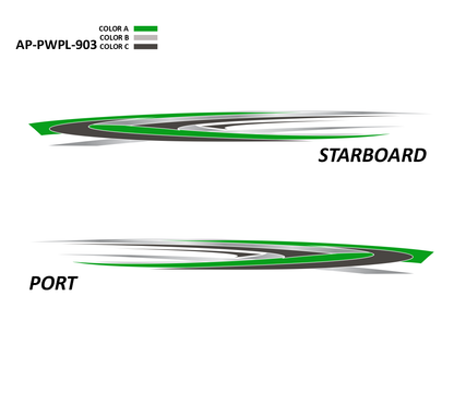 AP-PWPL-903 - Powerplay Series 3 Color Vinyl Boat Graphics Kit