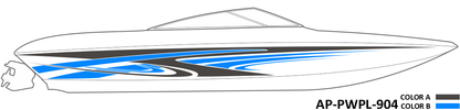 AP-PWPL-904 - Powerplay Series 2 Color Vinyl Boat Graphics Kit