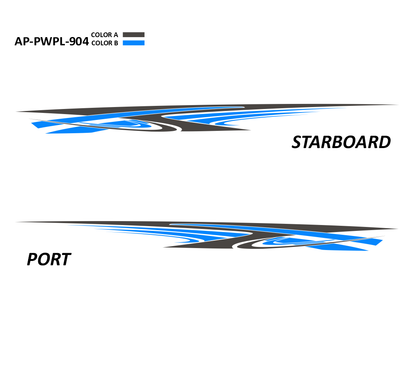 AP-PWPL-904 - Powerplay Series 2 Color Vinyl Boat Graphics Kit