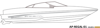 AP-REGAL-01 - Regal Series 1 Color Vinyl Boat Graphics Kit