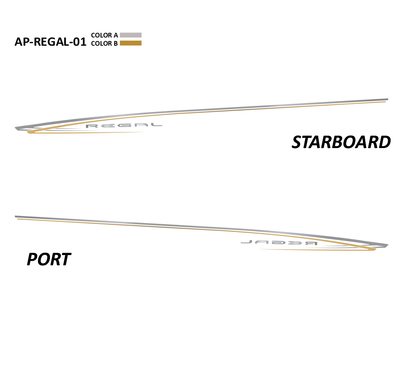 AP-REGAL-01 - Regal Series 2 Color Vinyl Boat Graphics Kit