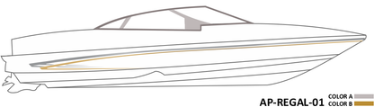 AP-REGAL-01 - Regal Series 2 Color Vinyl Boat Graphics Kit