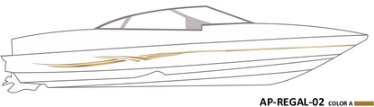 AP-REGAL-02 - Regal Series 1 Color Vinyl Boat Graphics Kit
