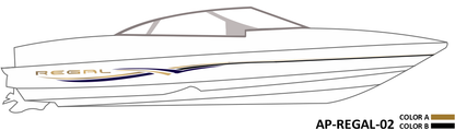 AP-REGAL-02 - Regal Series 2 Color Vinyl Boat Graphics Kit