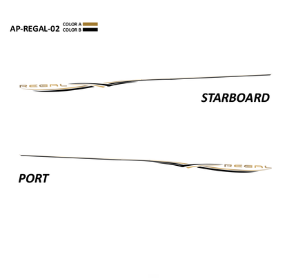 AP-REGAL-02 - Regal Series 2 Color Vinyl Boat Graphics Kit