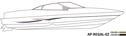 AP-REGAL-02 - Regal Series 2 Color Vinyl Boat Graphics Kit