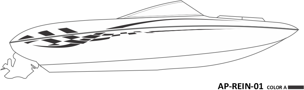 AP-REIN-01 - Reinell Series 1 Color Vinyl Boat Graphics Kit