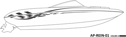 AP-REIN-01 - Reinell Series 1 Color Vinyl Boat Graphics Kit