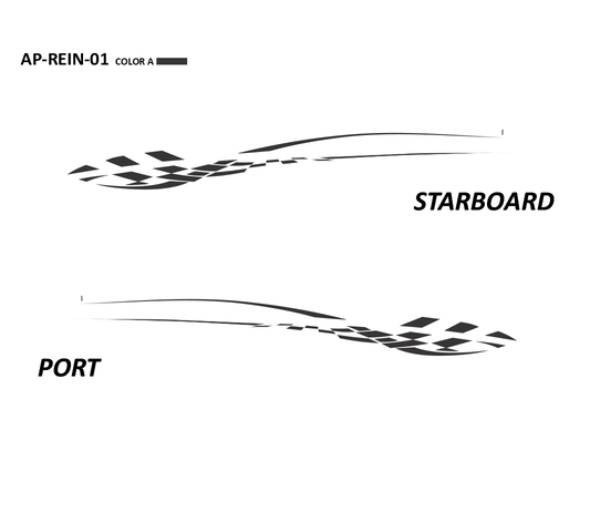 AP-REIN-01 - Reinell Series 1 Color Vinyl Boat Graphics Kit