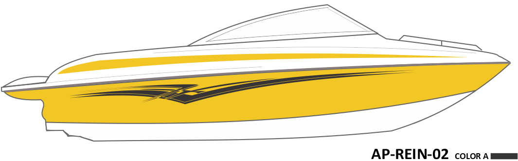 AP-REIN-02 - Reinell Series 1 Color Vinyl Boat Graphics Kit