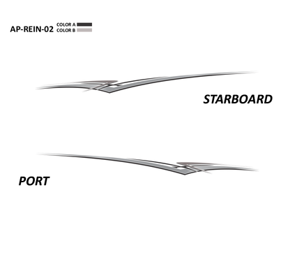 AP-REIN-02 - Reinell Series 2 Color Vinyl Boat Graphics Kit