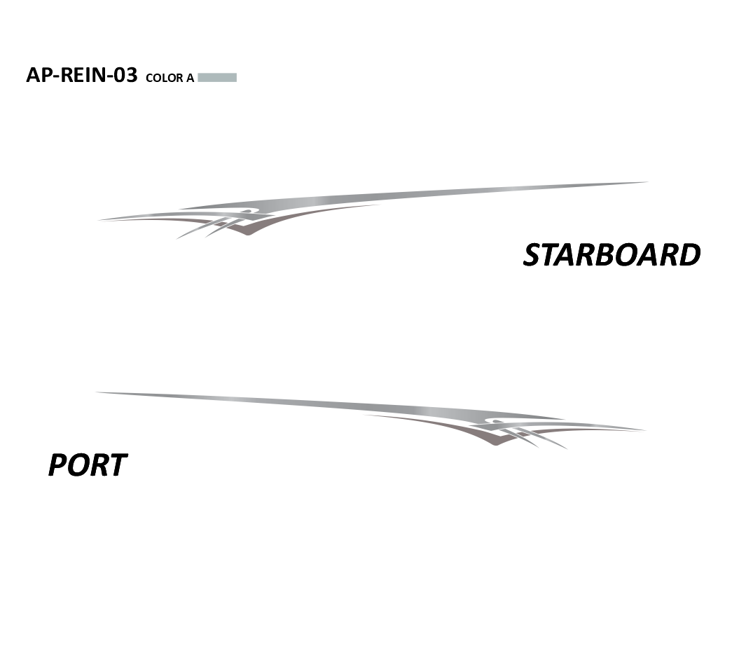 AP-REIN-03 - Reinell Series 1 Color Vinyl Boat Graphics Kit