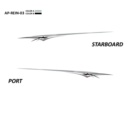 AP-REIN-03 - Reinell Series 2 Color Vinyl Boat Graphics Kit