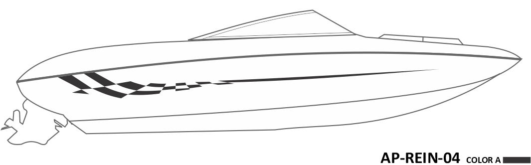 AP-REIN-04 - Reinell Series 1 Color Vinyl Boat Graphics Kit