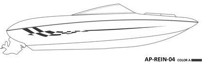 AP-REIN-04 - Reinell Series 1 Color Vinyl Boat Graphics Kit