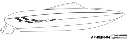 AP-REIN-04 - Reinell Series 2 Color Vinyl Boat Graphics Kit