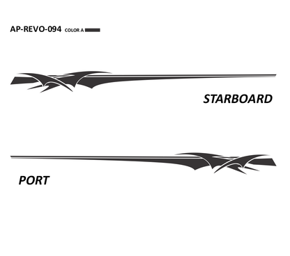 AP-REVO-094 - Revolution Series 1 Color Vinyl Boat Graphics Kit