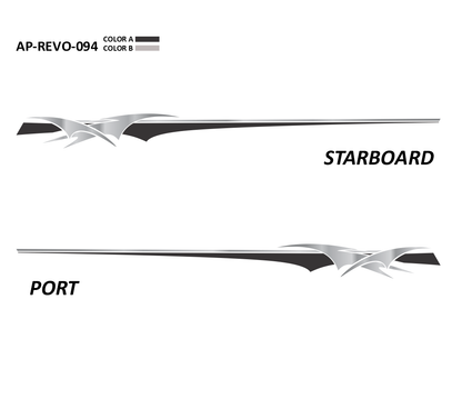AP-REVO-094 - Revolution Series 2 Color Vinyl Boat Graphics Kit