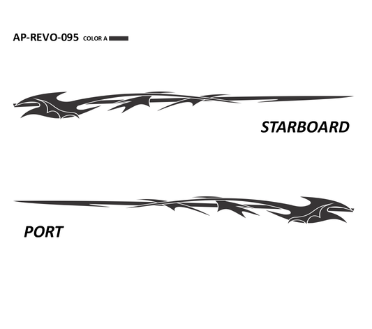 AP-REVO-095 - Revolution Series 1 Color Vinyl Boat Graphics Kit