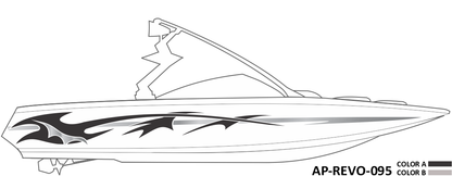 AP-REVO-095 - Revolution Series 2 Color Vinyl Boat Graphics Kit