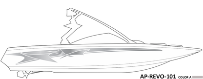 AP-REVO-101 - Revolution Series 1 Color Vinyl Boat Graphics Kit