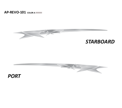 AP-REVO-101 - Revolution Series 1 Color Vinyl Boat Graphics Kit