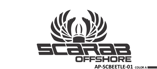 AP-SCBEETLE-01 - Scarab Beetle 1 Color Vinyl Logo