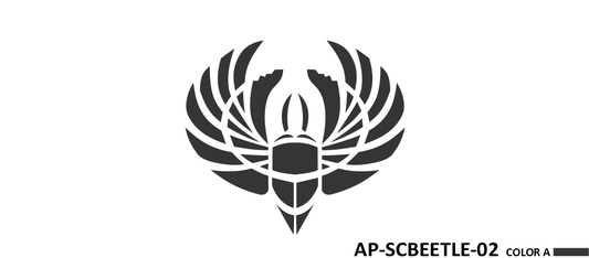 AP-SCBEETLE-02 - Scarab Beetle 1 Color Vinyl Logo