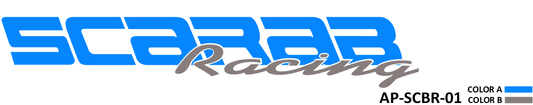 AP-SCBR-01 - Scarab Series 2 Color Vinyl Scarab Racing Logo