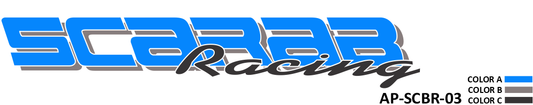 AP-SCBR-03 - Scarab Series 3 Color Vinyl Scarab Racing Logo