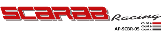 AP-SCBR-05 - Scarab Series 3 Color Vinyl Scarab Racing Logo