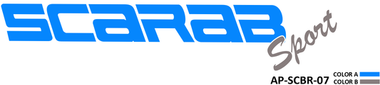 AP-SCBR-07 - Scarab Series 2 Color Vinyl Scarab Sport Logo