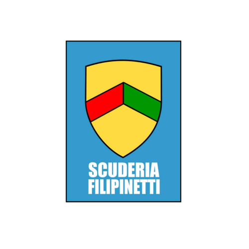 Scuderia Filipinetti Badge Sponsor Decal Set - 5.5 Inches x 4 Inches