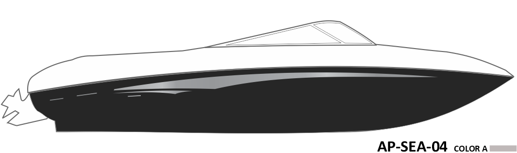 AP-SEA-04 - Sea Ray Series 1 Color Vinyl Boat Graphics Kit