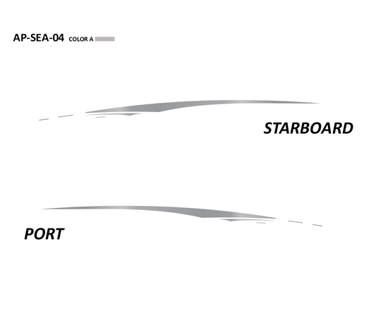 AP-SEA-04 - Sea Ray Series 1 Color Vinyl Boat Graphics Kit