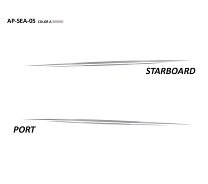 AP-SEA-05 - Sea Ray Series 1 Color Vinyl Boat Graphics Kit