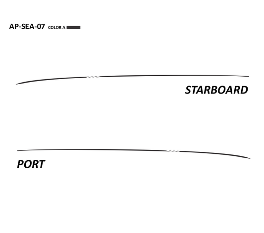 AP-SEA-07 - Sea Ray Series 1 Color Vinyl Boat Graphics Kit