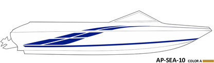 AP-SEA-10 - Sea Ray Series 1 Color Vinyl Boat Graphics Kit