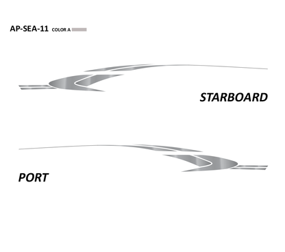 AP-SEA-11 - Sea Ray Series 1 Color Vinyl Boat Graphics Kit