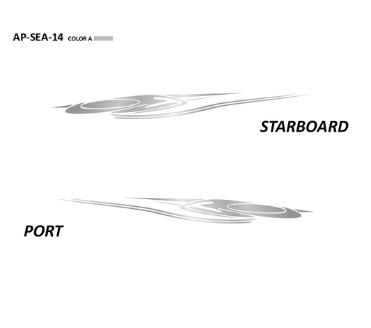 AP-SEA-14 - Sea Ray Series 1 Color Vinyl Boat Graphics Kit